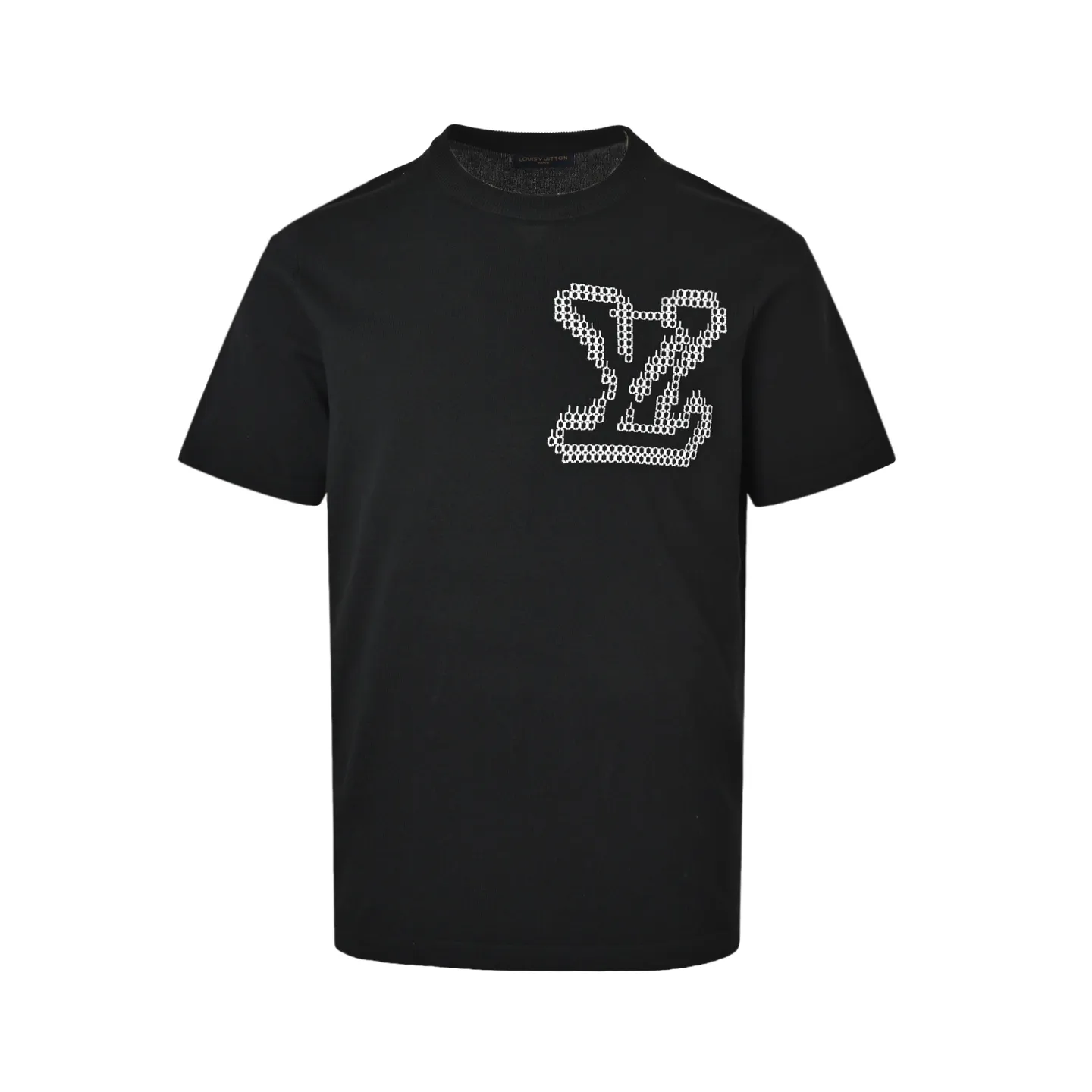 Louis Vuitton/Louis Vuitton front and back jacquard large logo knitted short sleeves